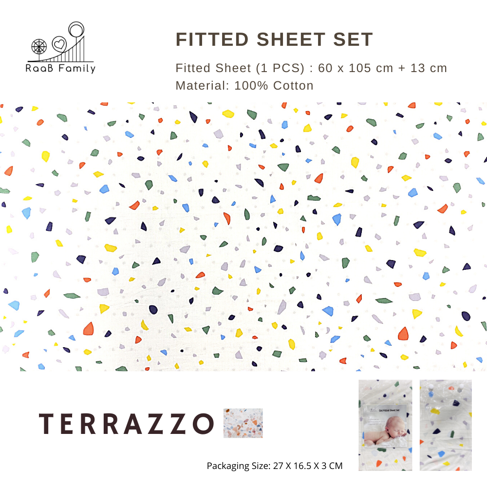 Glücklich Cot Bumper Fitted Bed Sheet Set