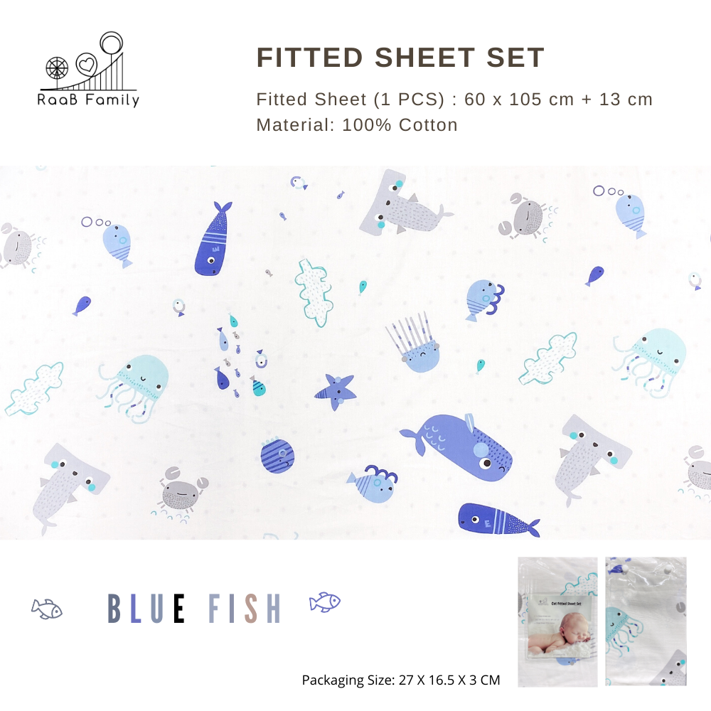 Glücklich Cot Bumper Fitted Bed Sheet Set
