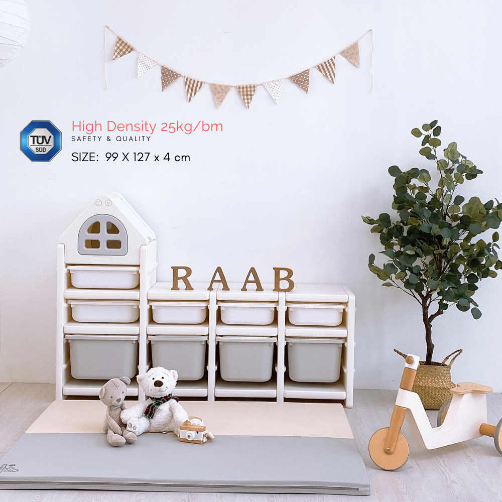 MINI 10 - 99 x 127 x 4 CM High Density Foldable Vegan PU Leather Play Mat