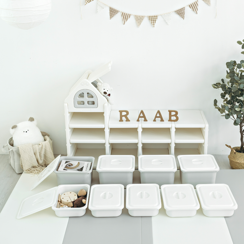 Kids Storage Rack Organiser Cabinet