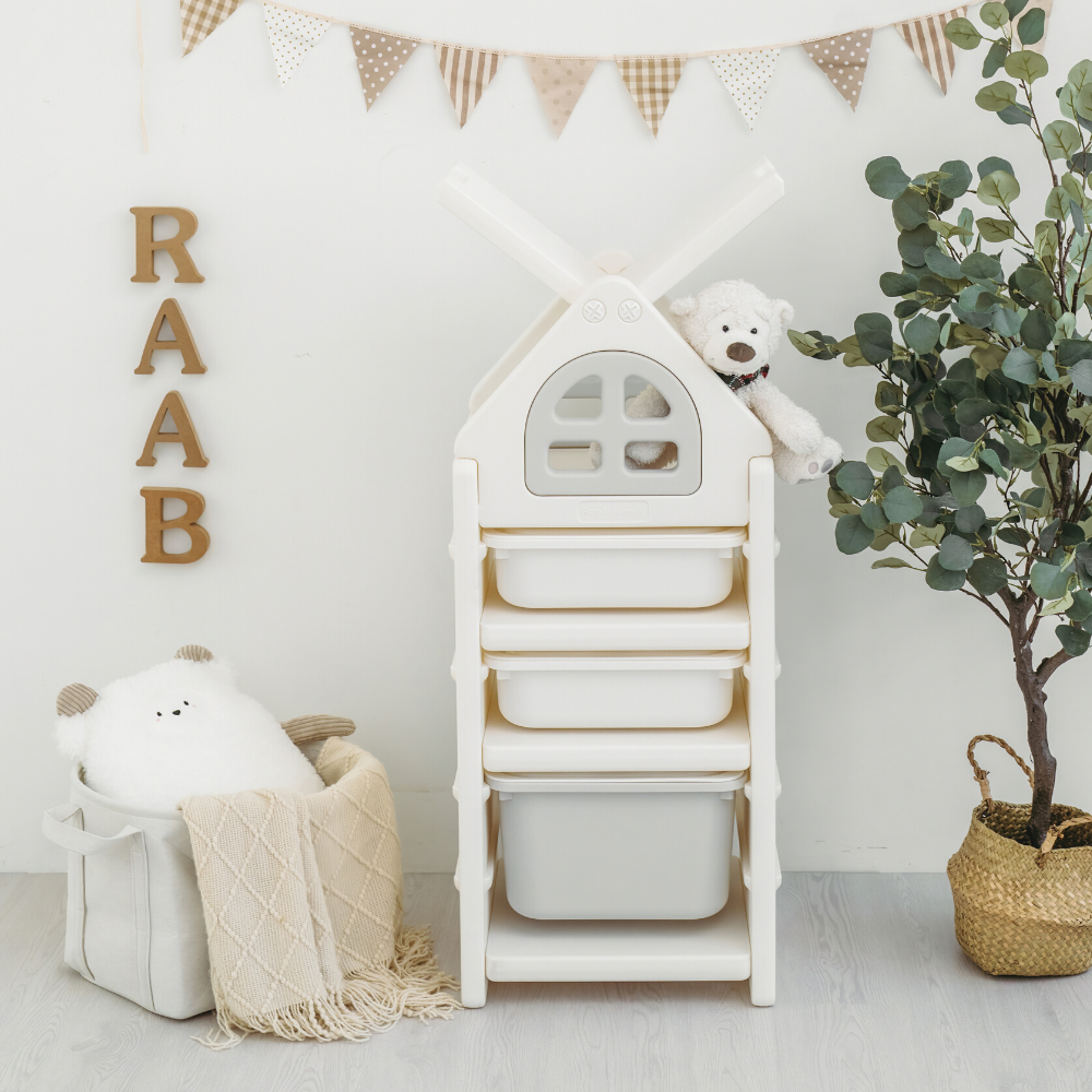 Kids Storage Rack Organiser Cabinet