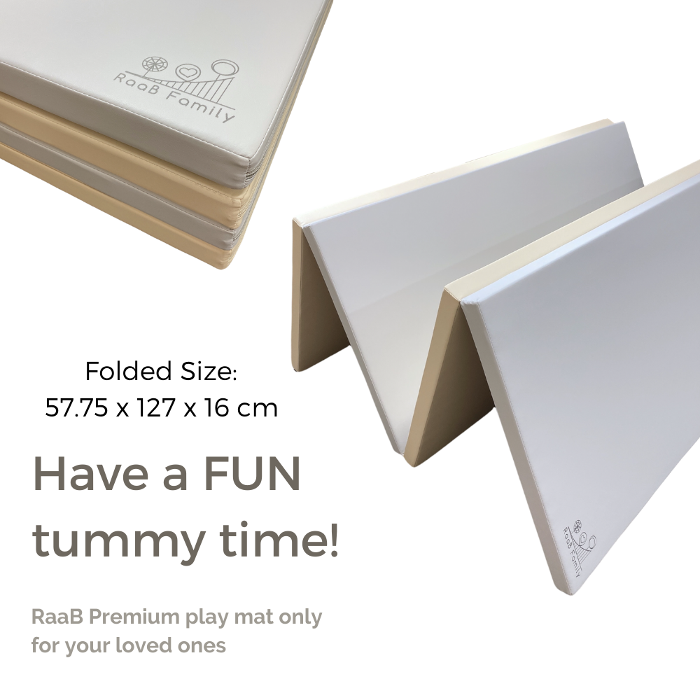 SGPM - 127 x 231 x 4 cm High Density Foldable Vegan PU Leather Play Mat
