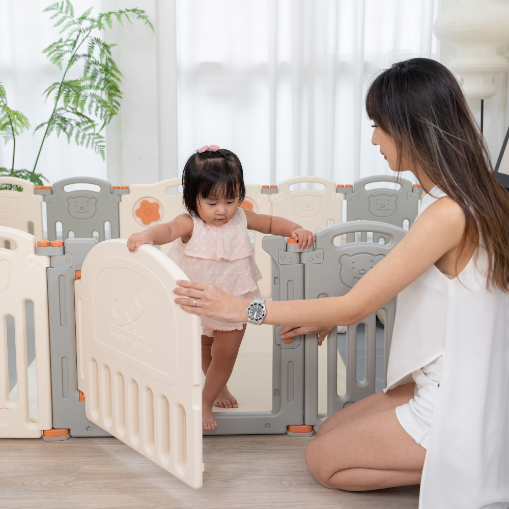 Bear Playpen - Classic Perfect Fit Set (Playpen + Play Mat)