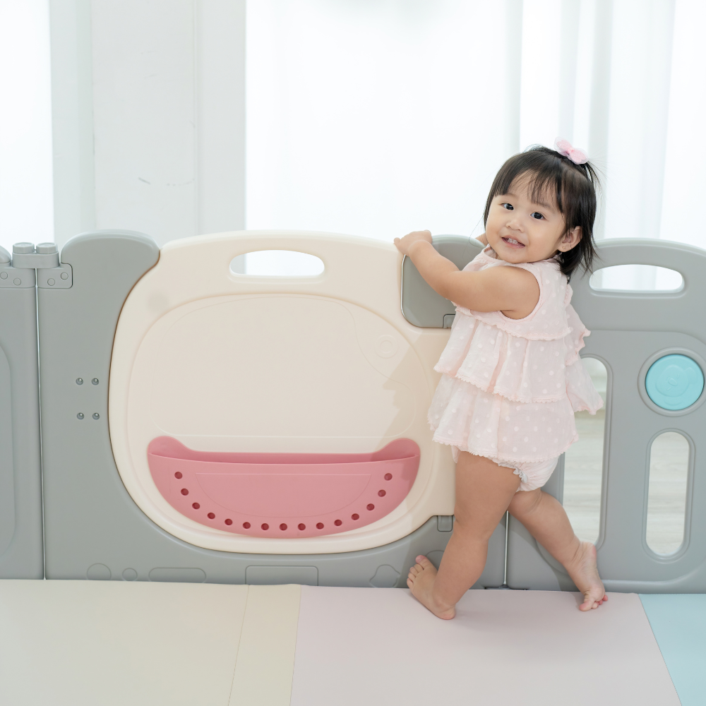Raccoon Playpen - Fun Sensory Perfect Fit Set (Playpen + Play Mat)