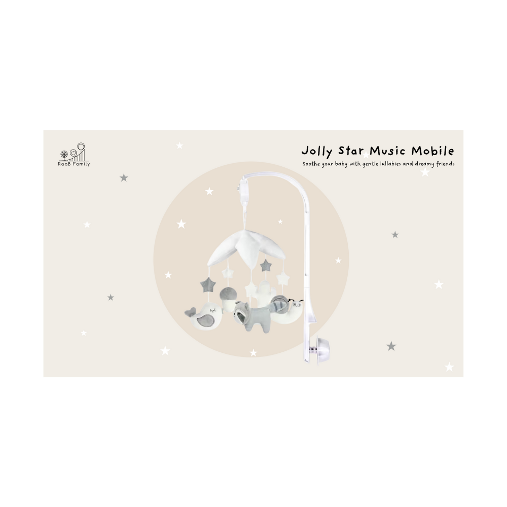 Jolly Star Wind-Up Rotating Music Mobile