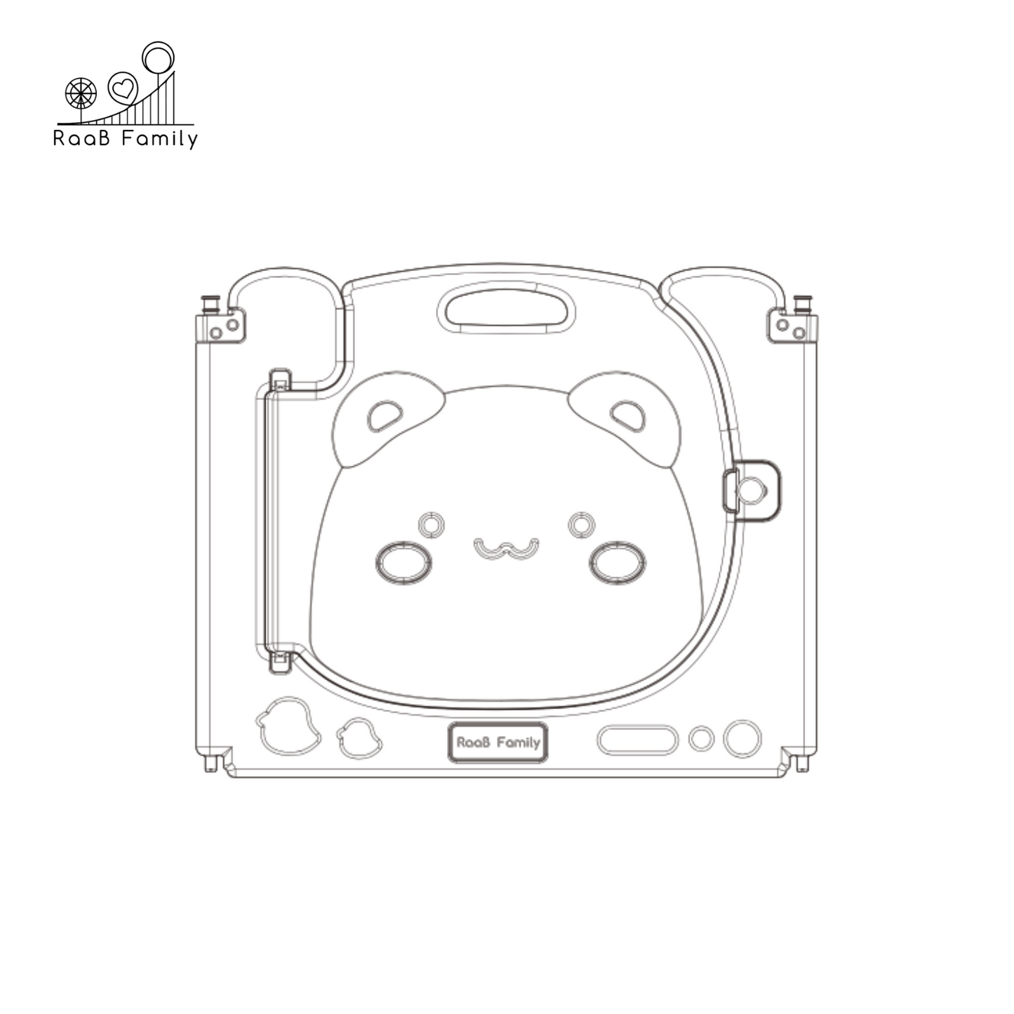 Raccoon Playpen Door Panel