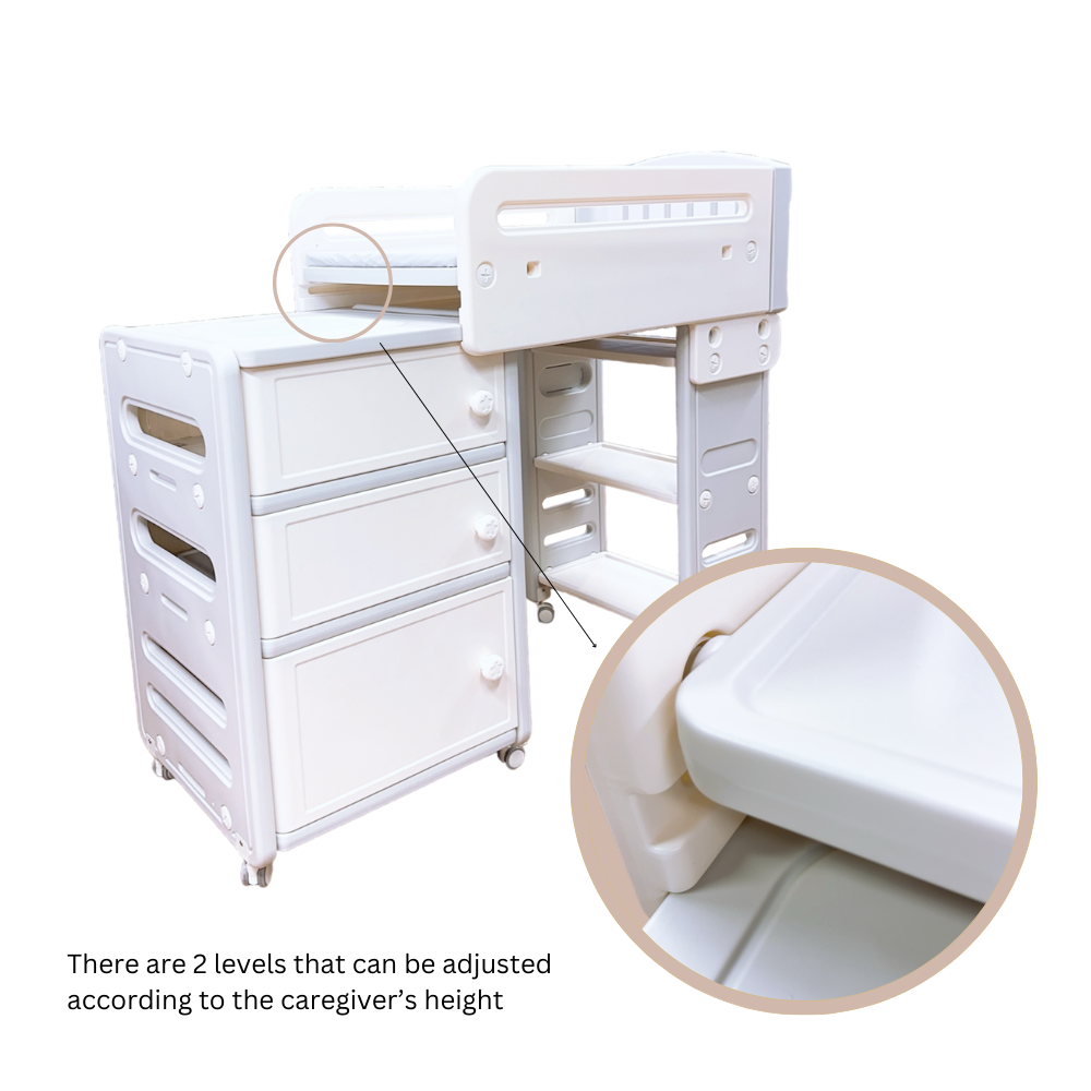 Adjustable diaper station in Malaysia
