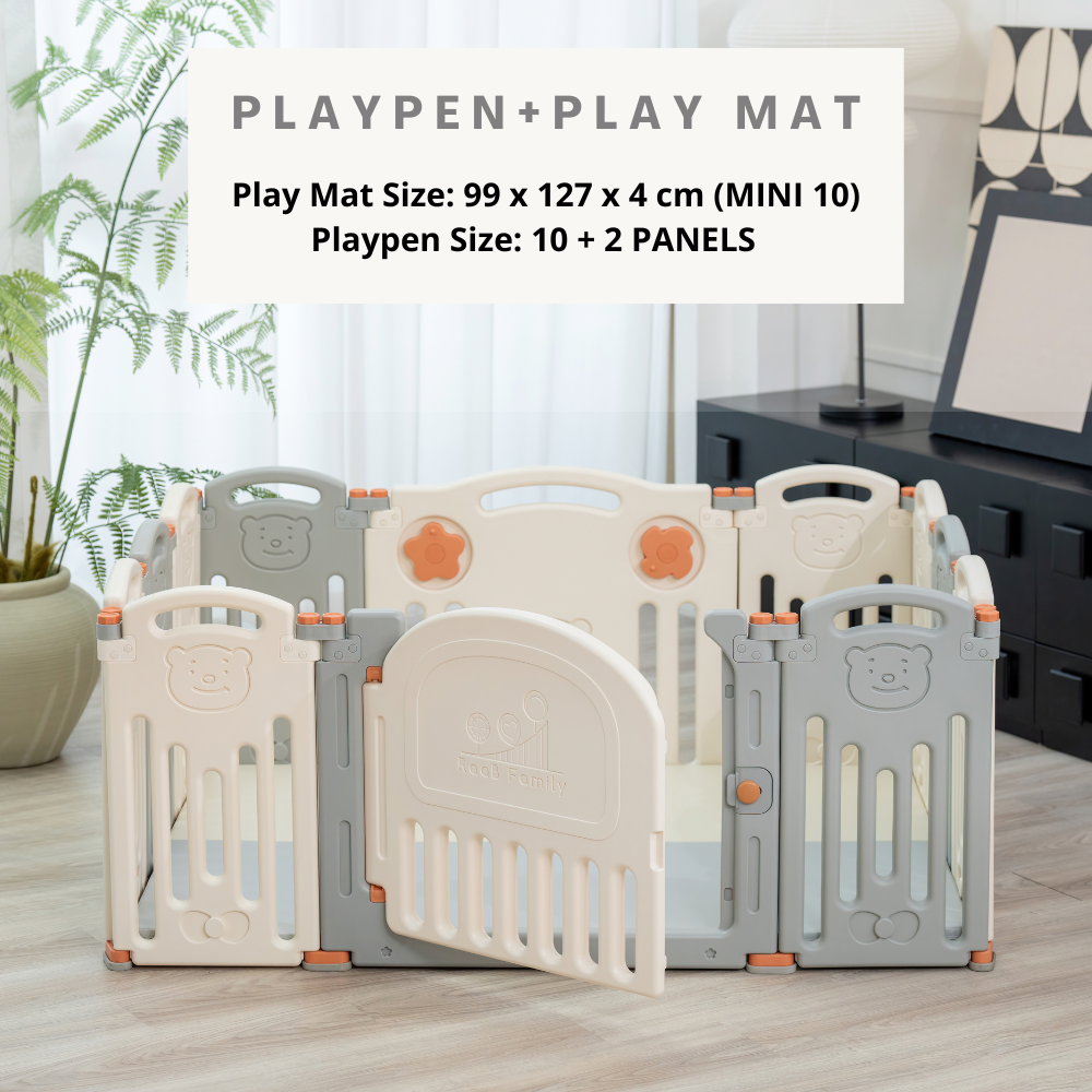 Bear Playpen - Classic Perfect Fit Set (Playpen + Play Mat)