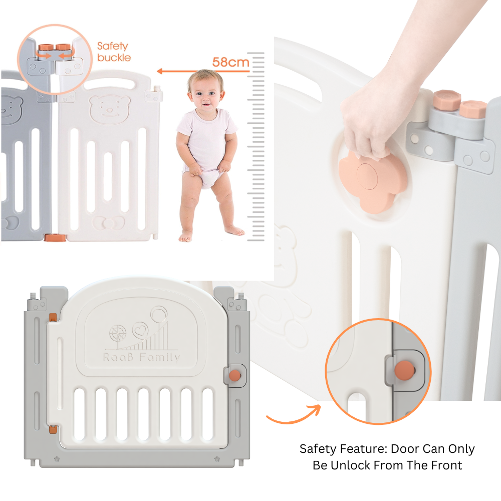 Bear Playpen - Classic Perfect Fit Set (Playpen + Play Mat)