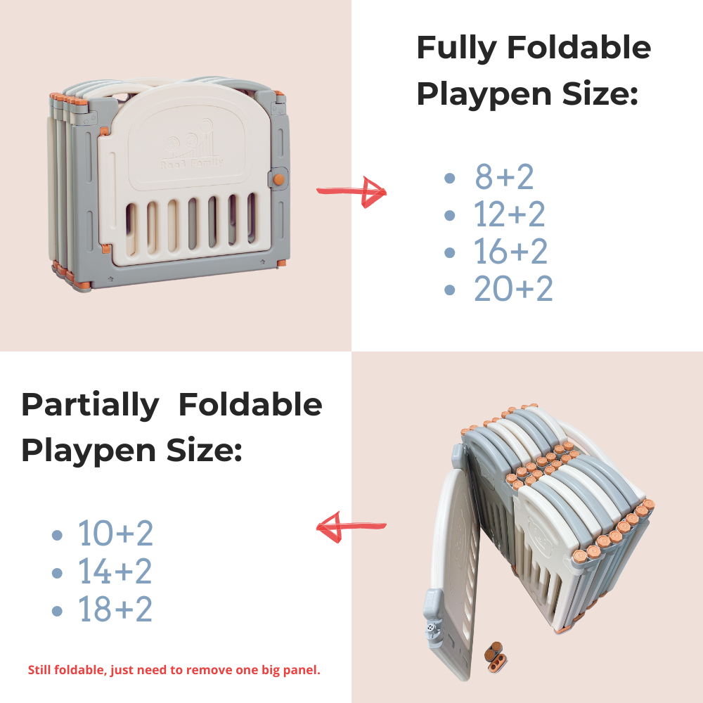 Bear Playpen - Classic Perfect Fit Set (Playpen + Play Mat)