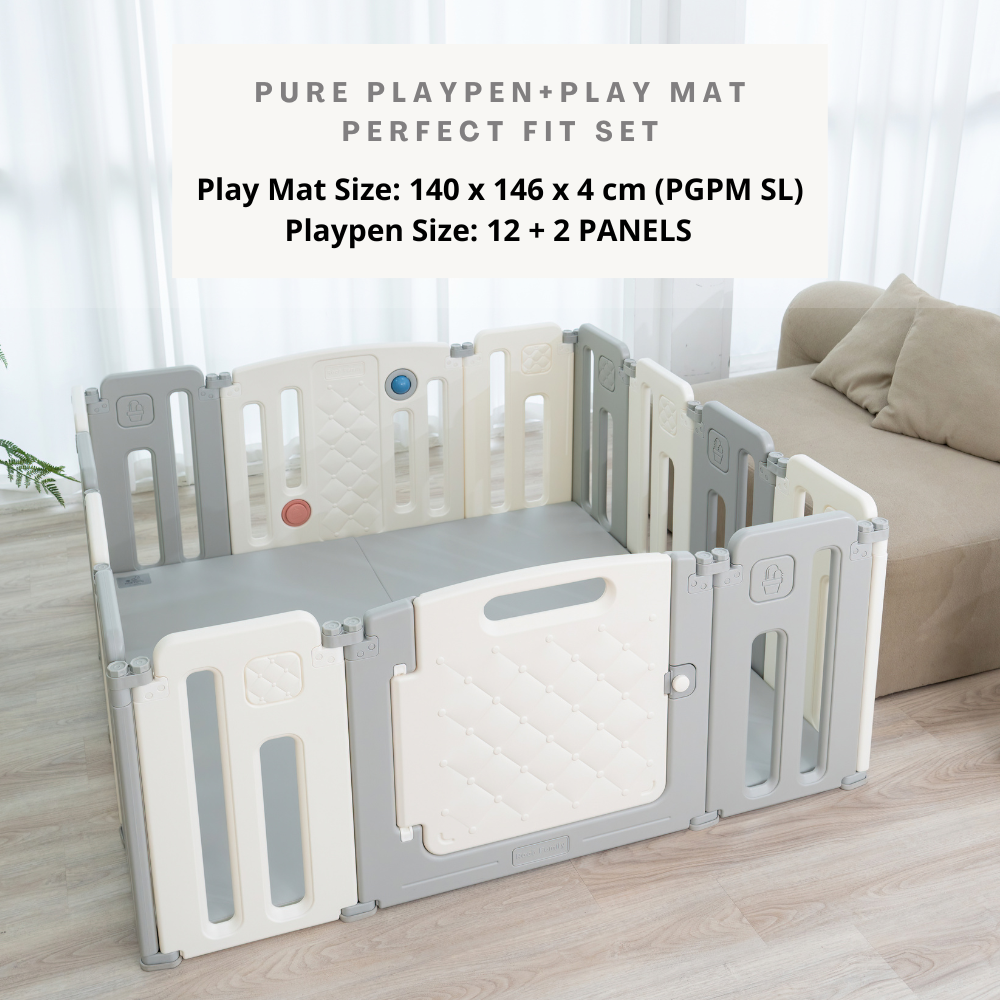 Pure Playpen - Taller than Standard Perfect Fit Set (Playpen + Play Mat)