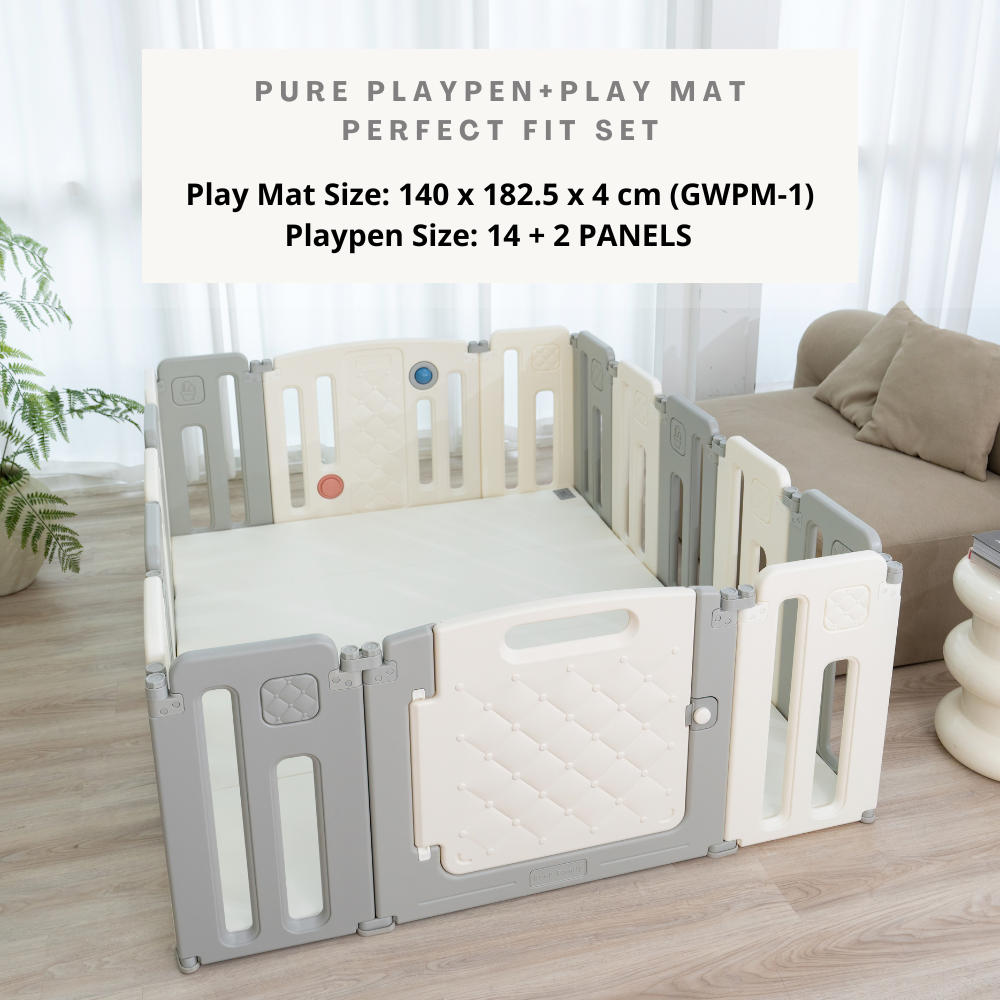 Pure Playpen - Taller than Standard Perfect Fit Set (Playpen + Play Mat)