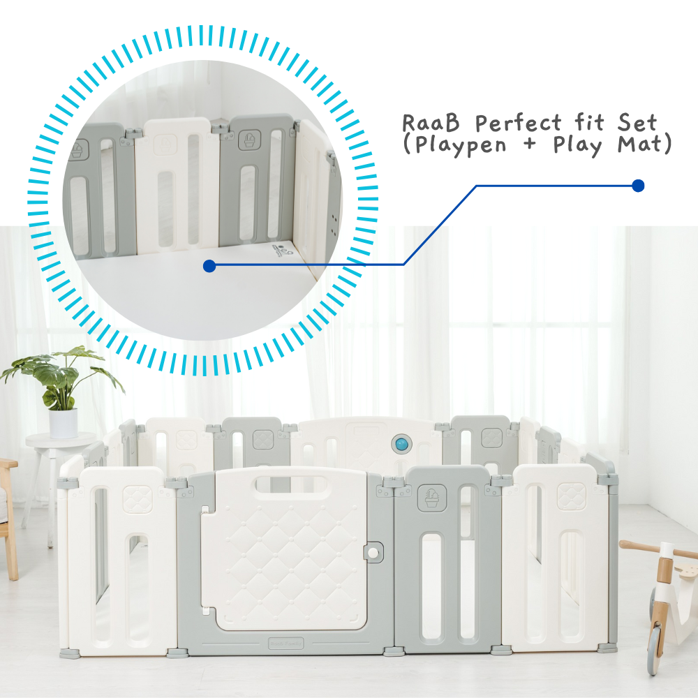 Pure Playpen - Taller than Standard Perfect Fit Set (Playpen + Play Mat)