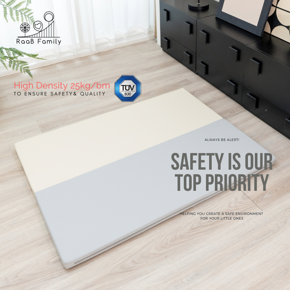 MINI 10 - 99 x 127 x 4 CM High Density Foldable Vegan PU Leather Play Mat