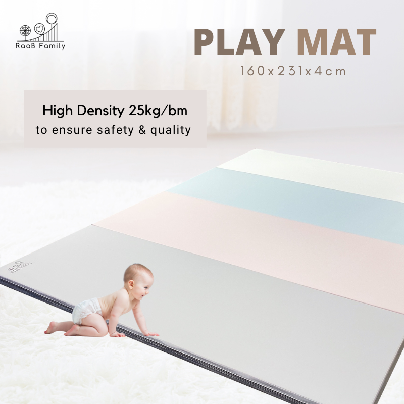 MMPM - 160 x 231 x 4 CM High Density Foldable Vegan PU Leather Play Mat