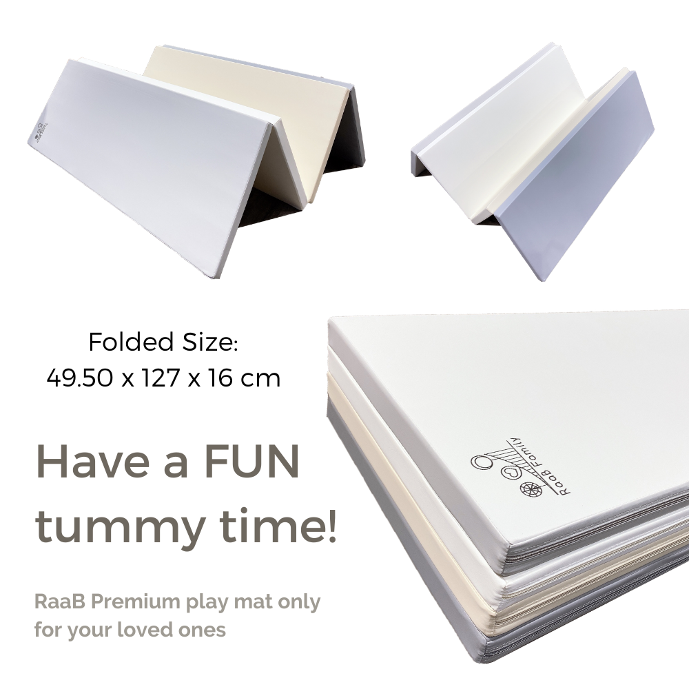 MGPM - 127 x 198 x 4 CM High Density Foldable Vegan PU Leather Play Mat