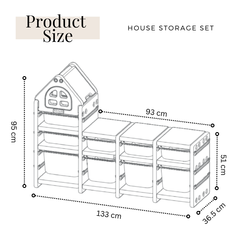 Kids Storage Rack Organiser Cabinet