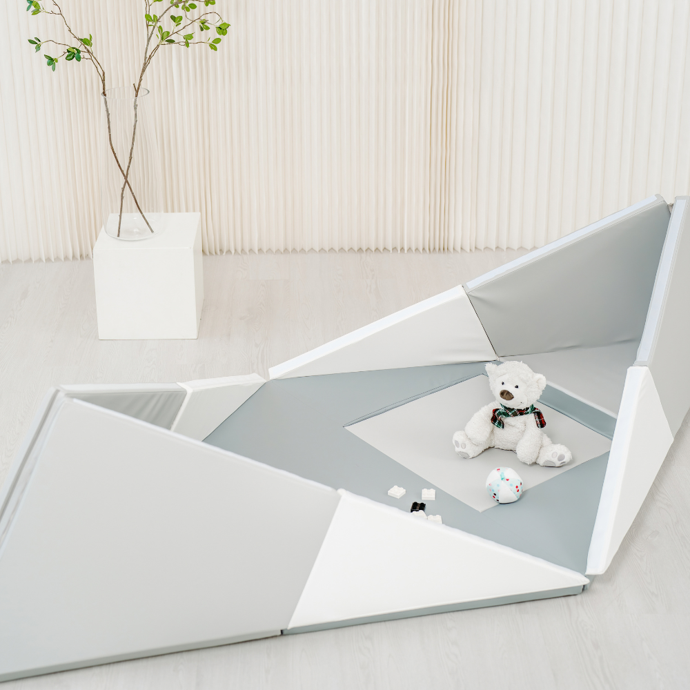 3 in 1 Canoe Tent Vegan PU Leather Play Mat 120 x 240 x 4 CM