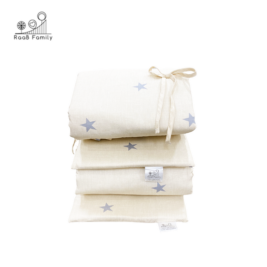 Glücklich Cot Bumper Fitted Bed Sheet Set