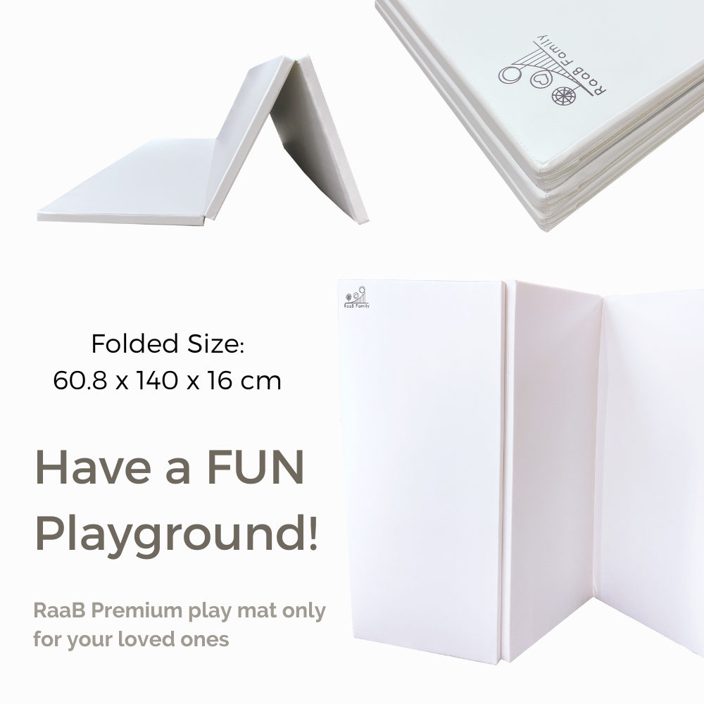 GWPM-1 140 x 182.5 x 4 CM High Density Foldable Vegan PU Leather Play Mat