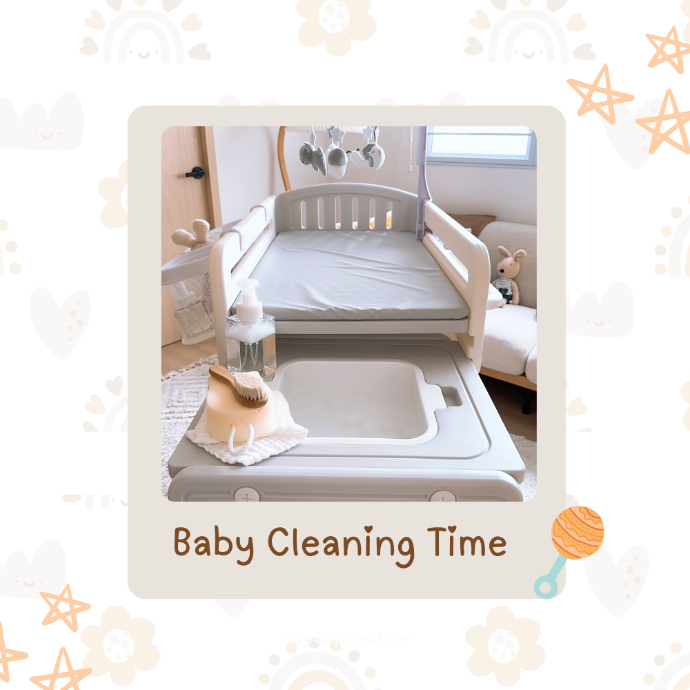 Diaper Changing Table Station Shelf