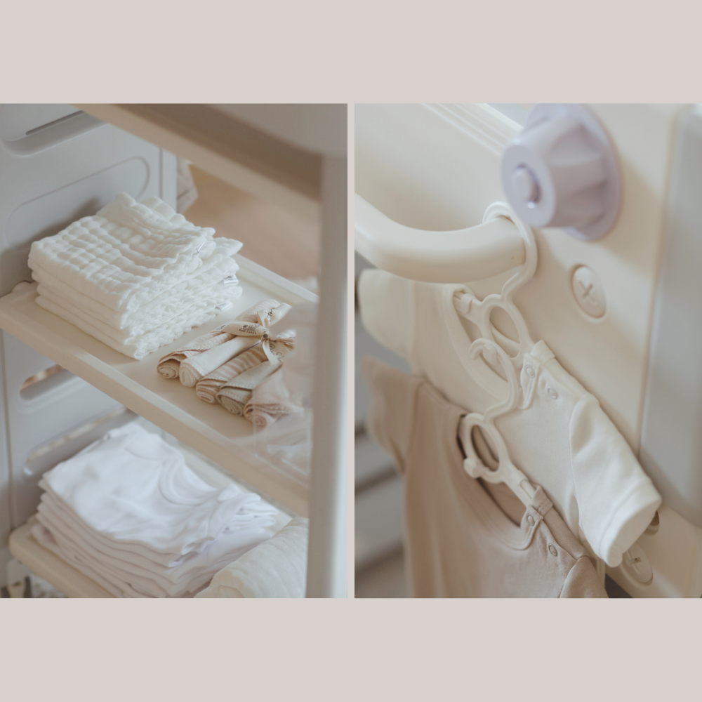 Diaper Changing Table Station Shelf
