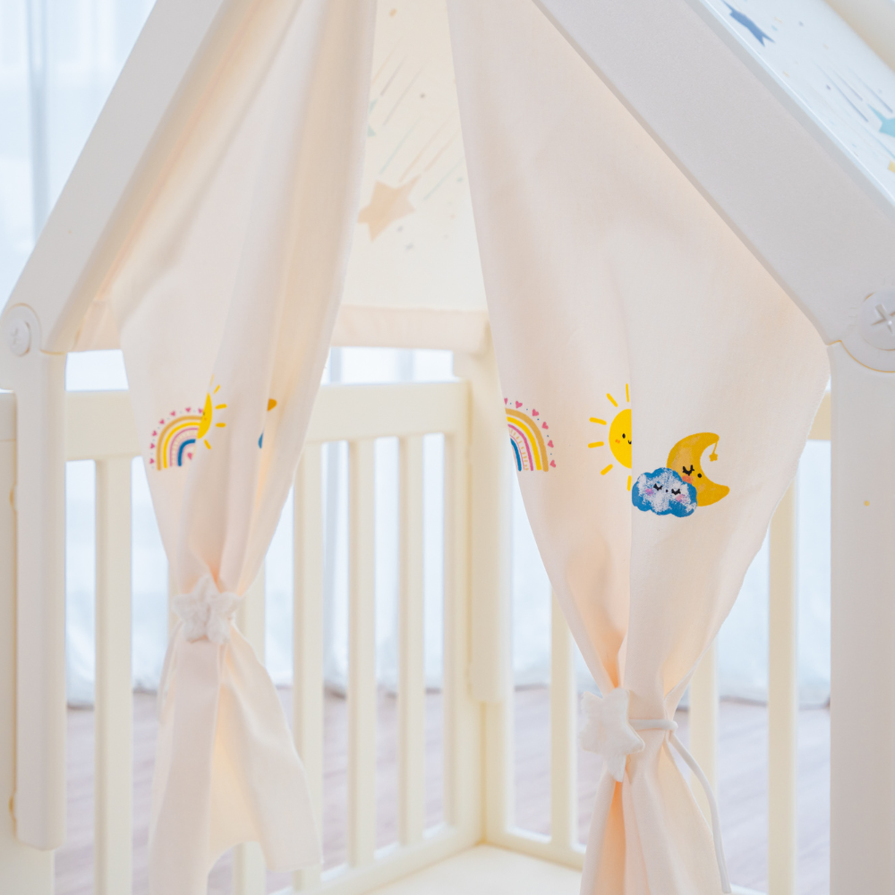 DreamNest Playpen House (with Fabric Canopy)
