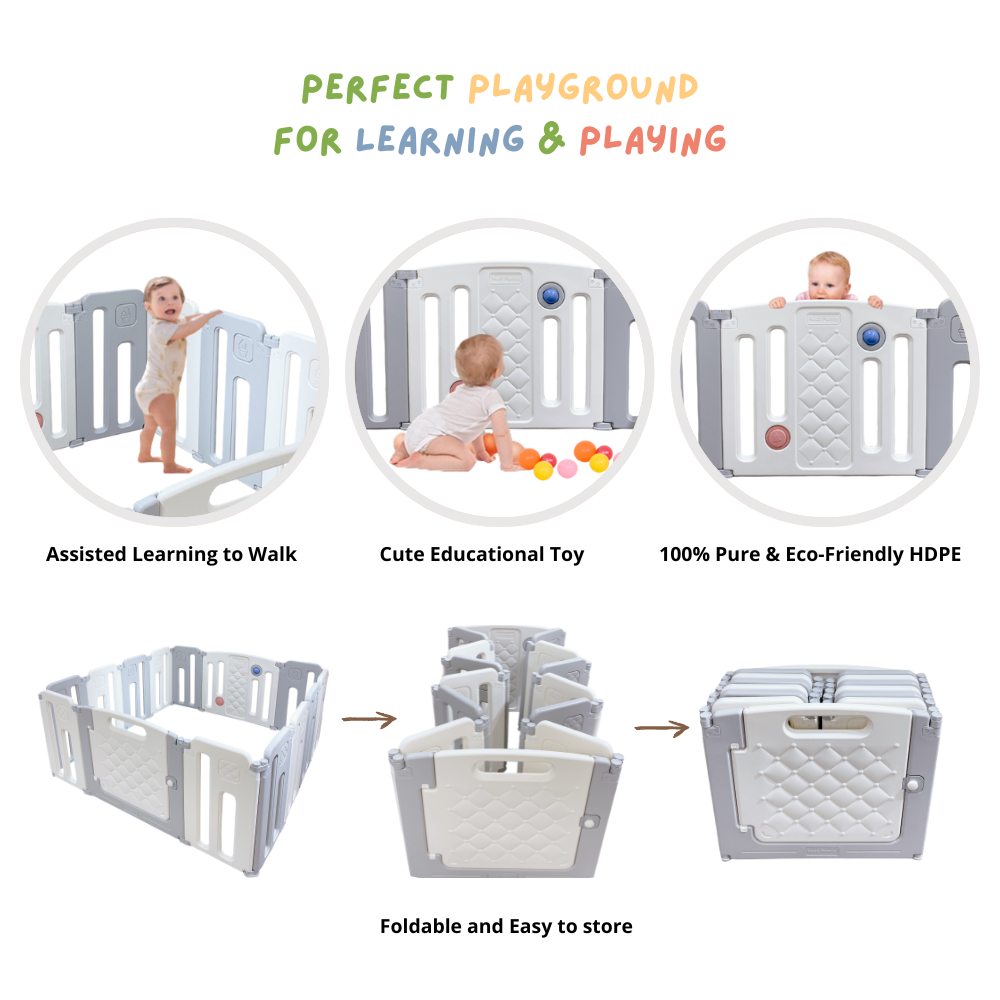 Pure Playpen - Taller than Standard Perfect Fit Set (Playpen + Play Mat)