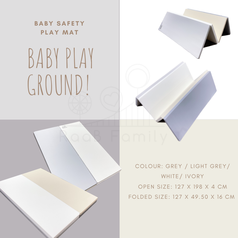 MGPM - 127 x 198 x 4 CM High Density Foldable Vegan PU Leather Play Mat