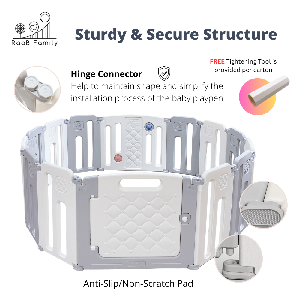 Pure Playpen - Taller than Standard Perfect Fit Set (Playpen + Play Mat)